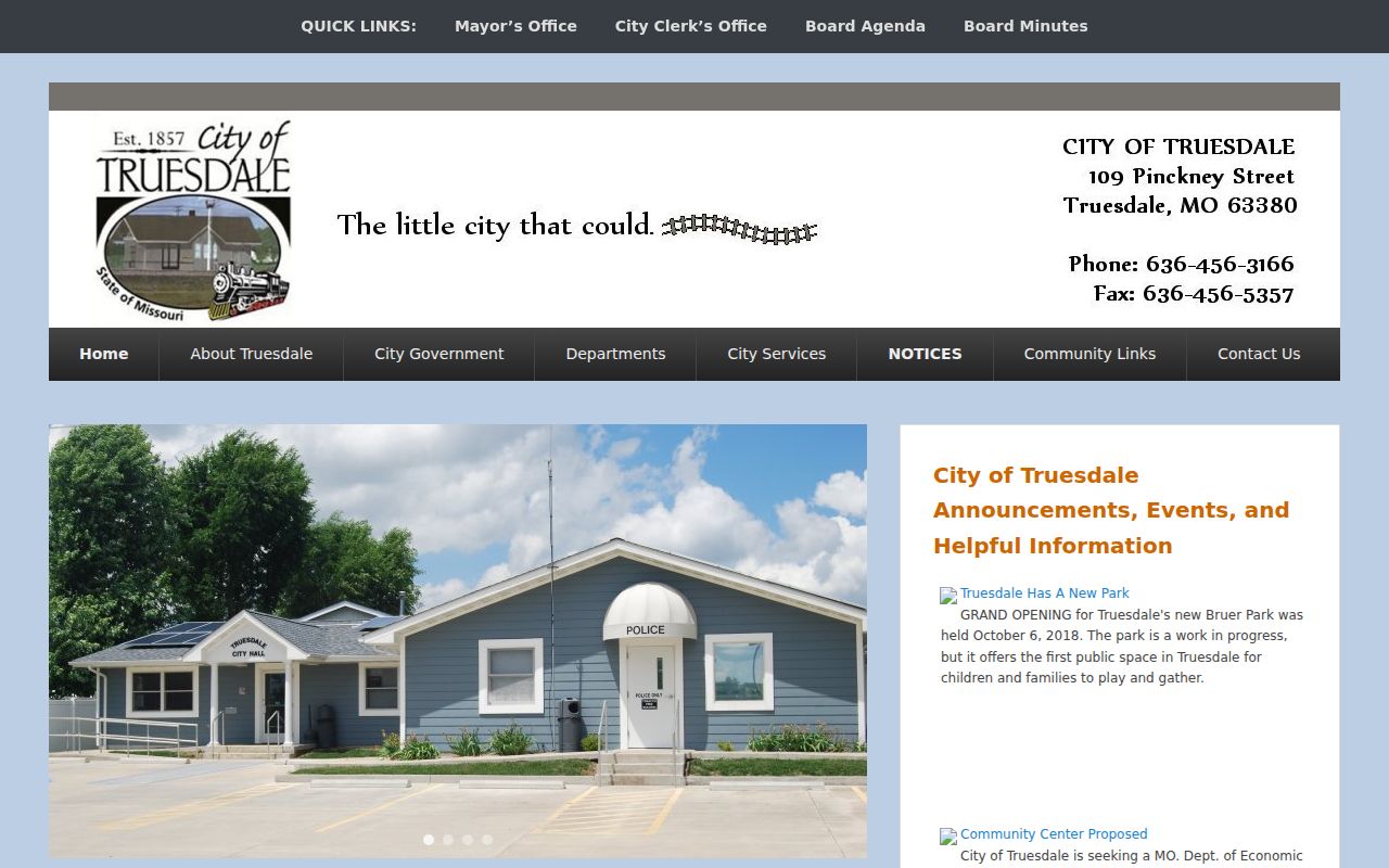 Truesdale court docket official city-government source