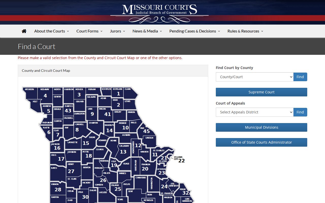 Warren County court docket circuit and court finder information