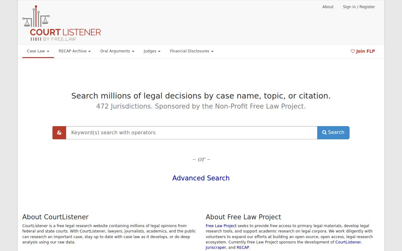 Warren County court calendar research with CourtListener public docket source